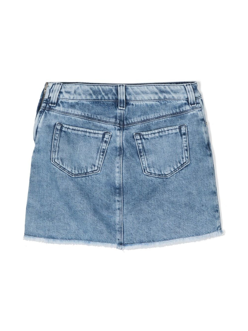 Denim mini skirt