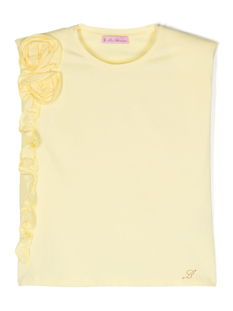 Miss Blumarine T-shirt with roses