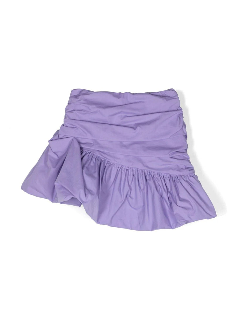 Peplum-hem skirt