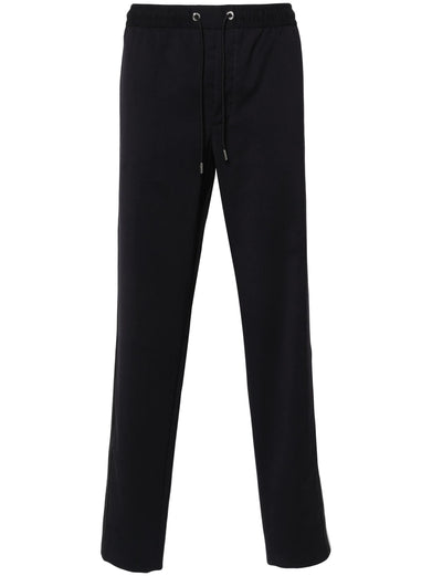 Wool gabardine jogging trousers