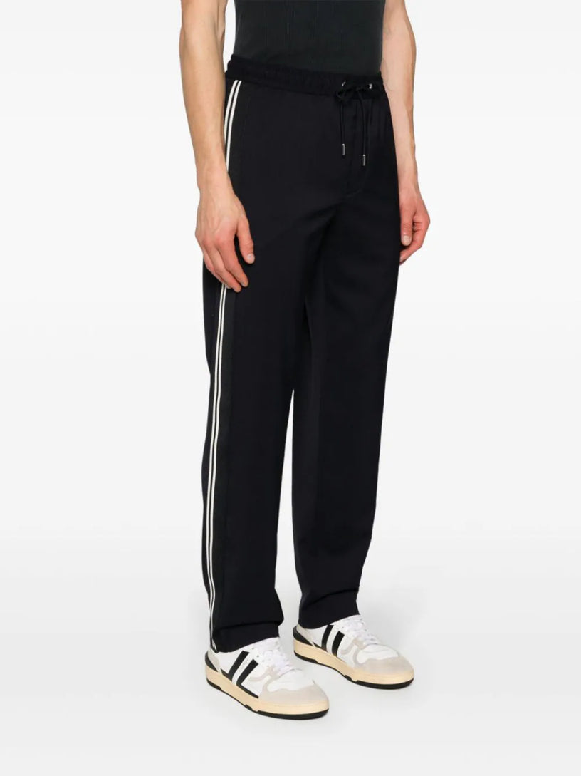 Wool gabardine jogging trousers