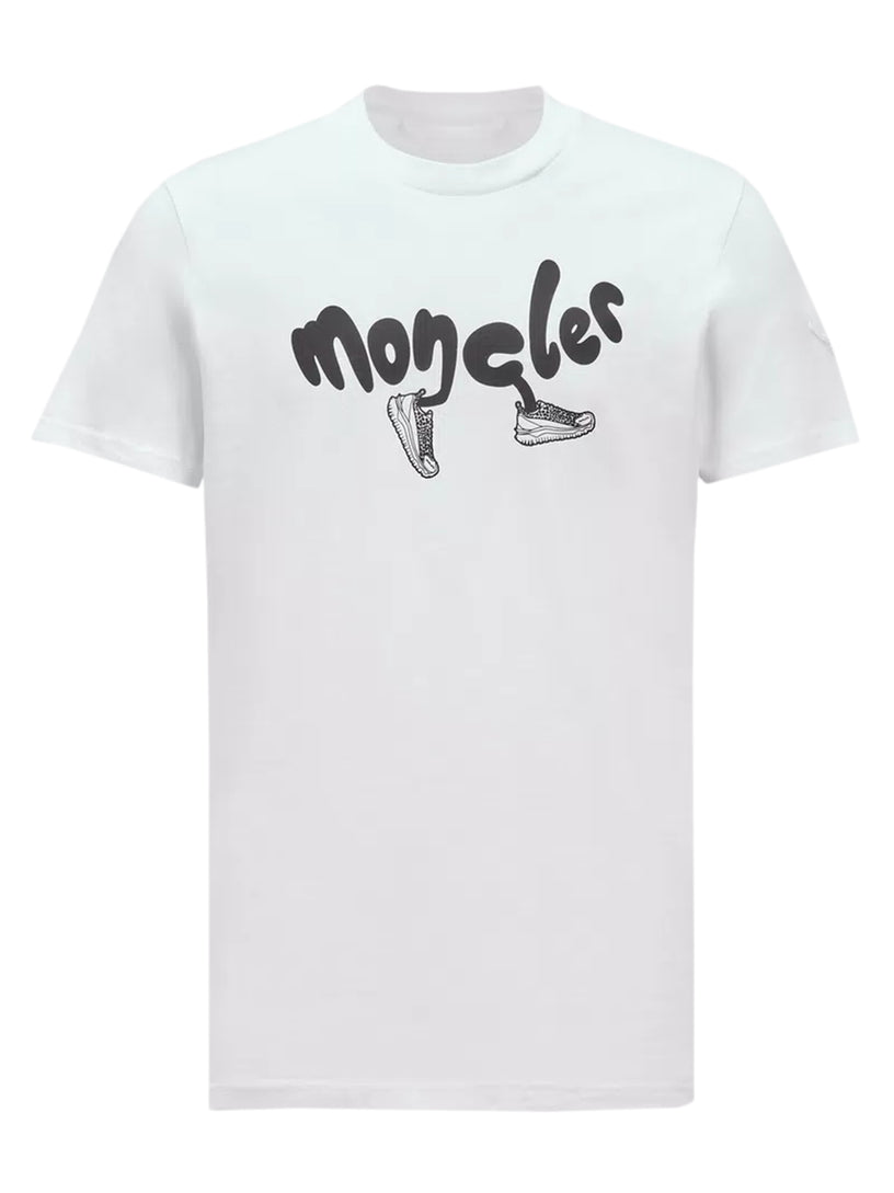 MONCLER T-shirt with running logo