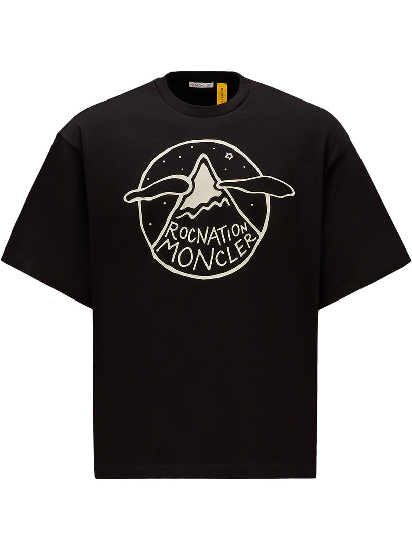 MONCLER GENIUS Logo motif t-shirt moncler x roc nation