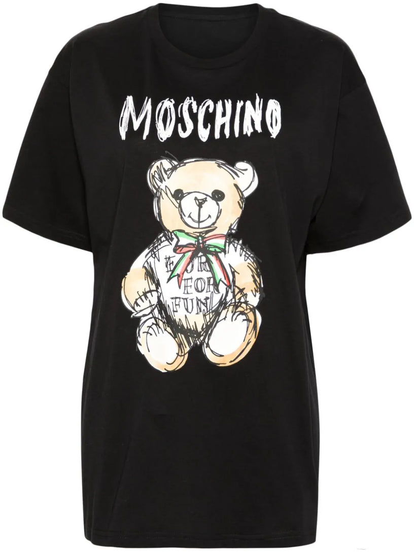 Moschino Drawn teddy bear t-shirt