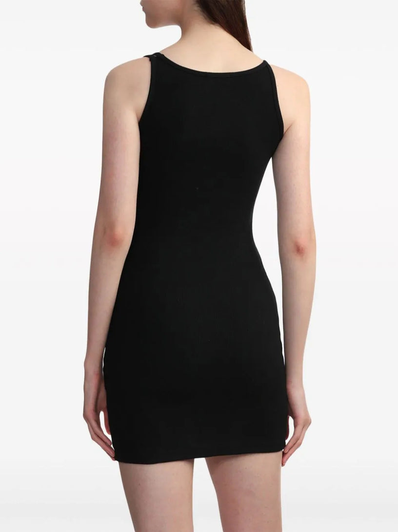 Short ribbed dress with Off logo