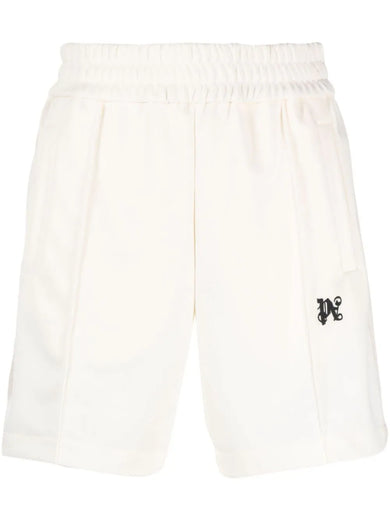 Sports shorts with monogram