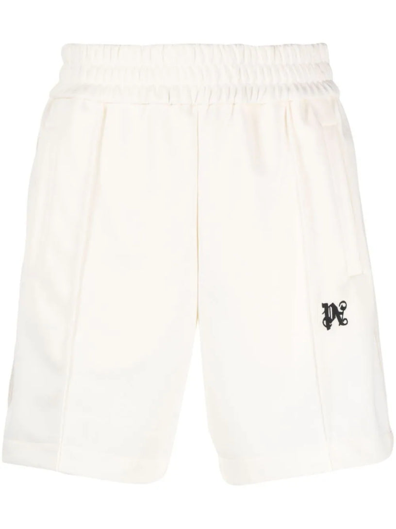 Sports shorts with monogram