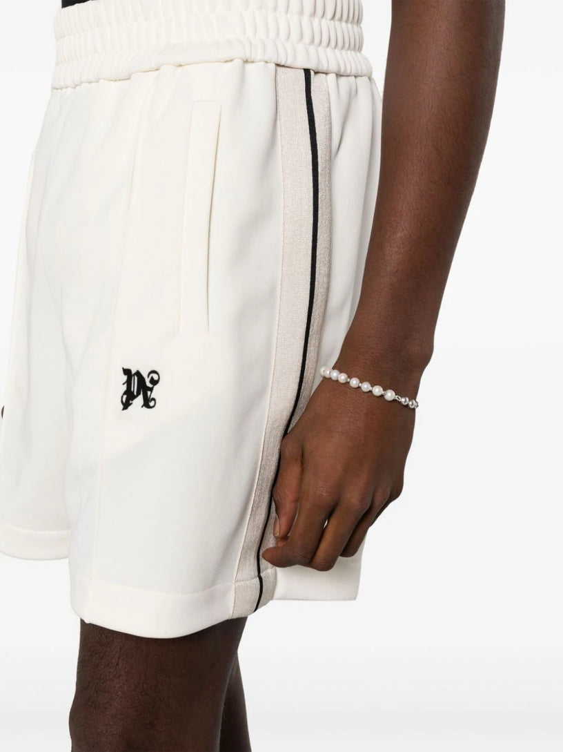 Sports shorts with monogram