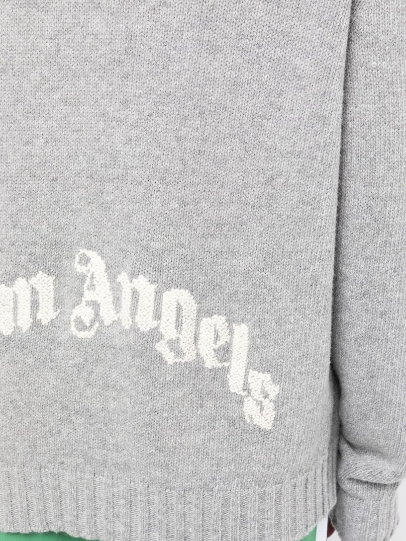 Curved Logo Sweater