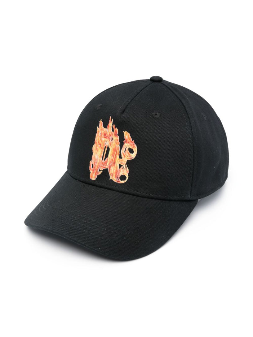 PALM ANGELS Burning monogram cap