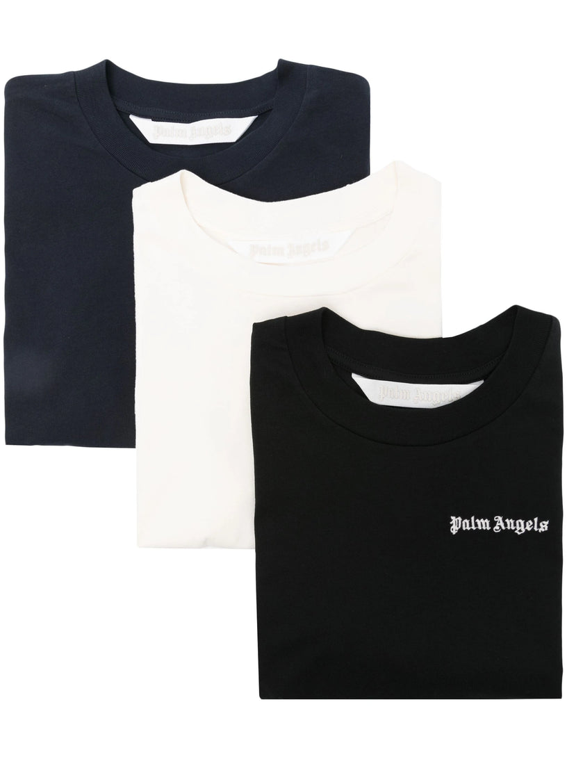 PALM ANGELS 3 pack logo t-shirt