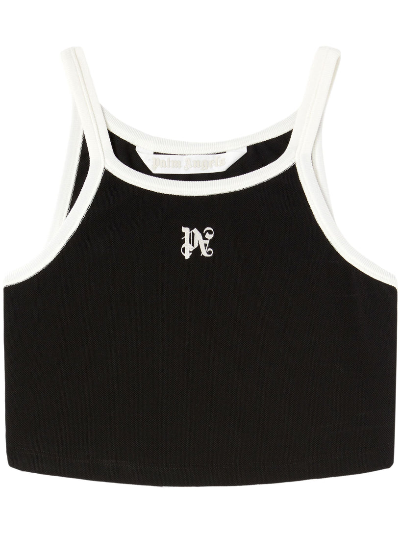 PALM ANGELS Crop top with logo