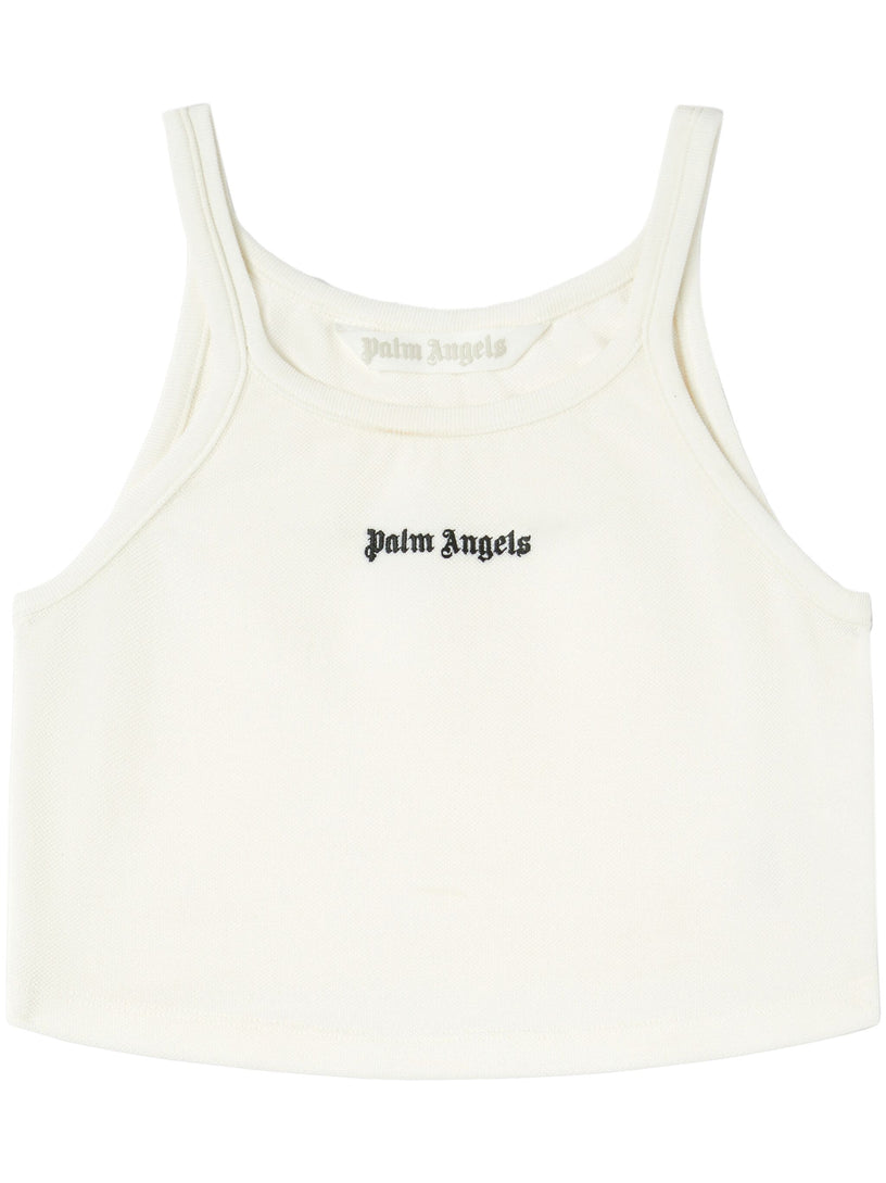 PALM ANGELS Crop top with logo