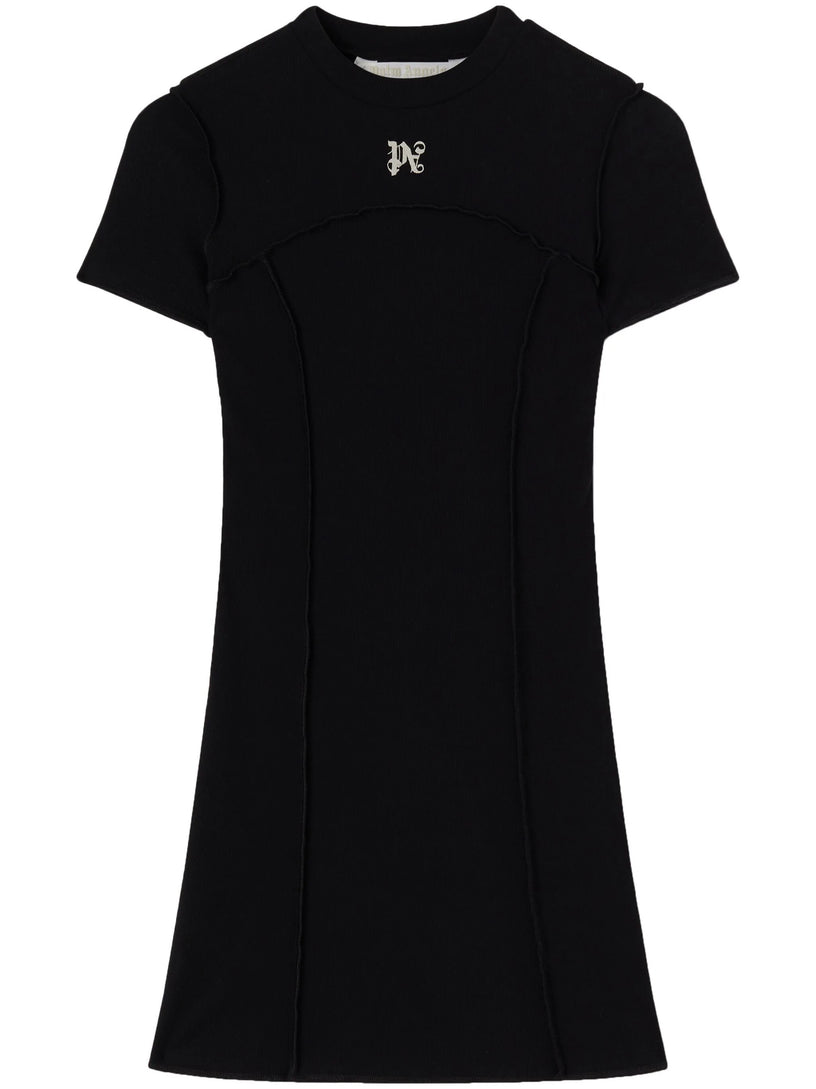 PALM ANGELS Mini dress with monogram