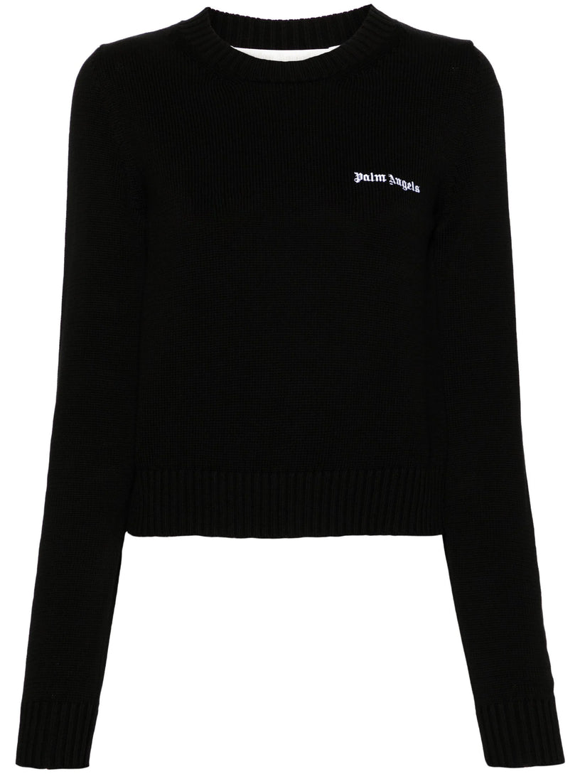 Knitted sweatshirt with logo