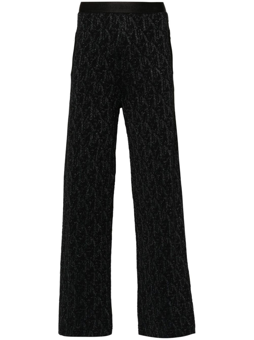 PALM ANGELS Monogram knit trousers