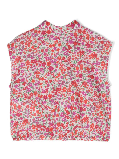 Top with flower print