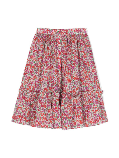 Skirt with flower print