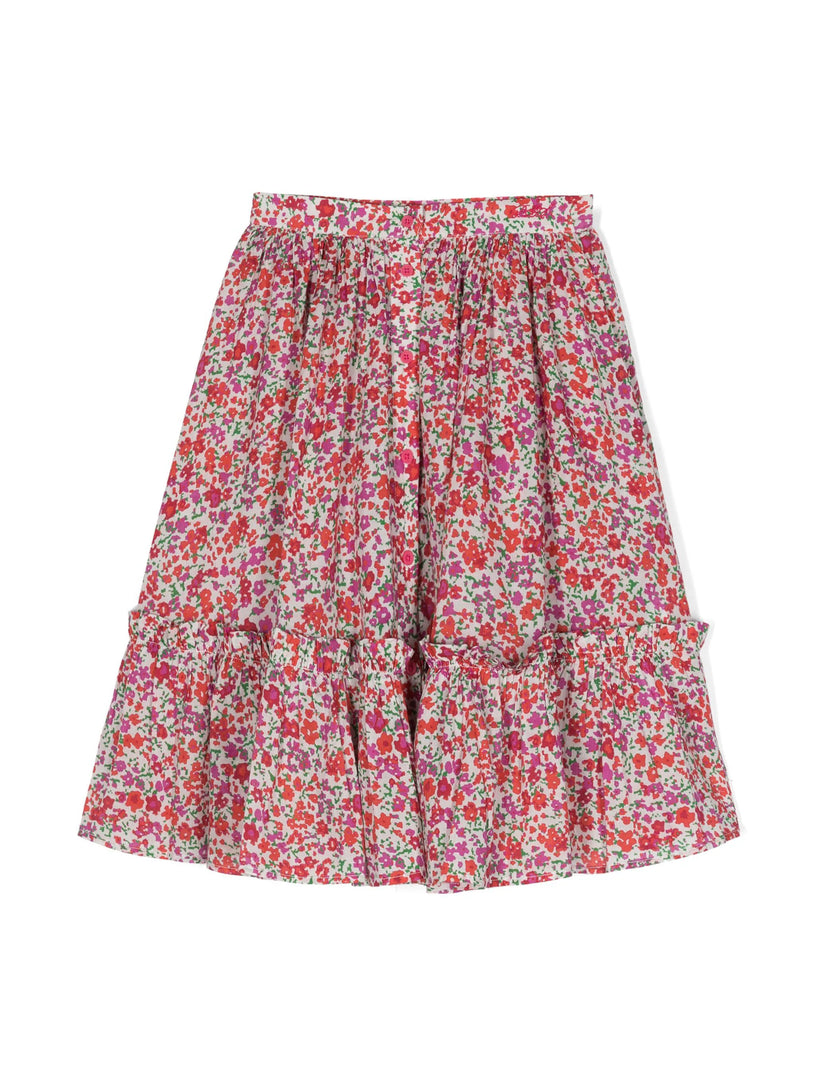 Skirt with flower print