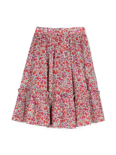 Skirt with flower print