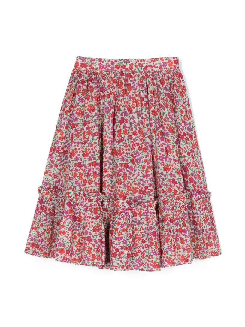 Skirt with flower print