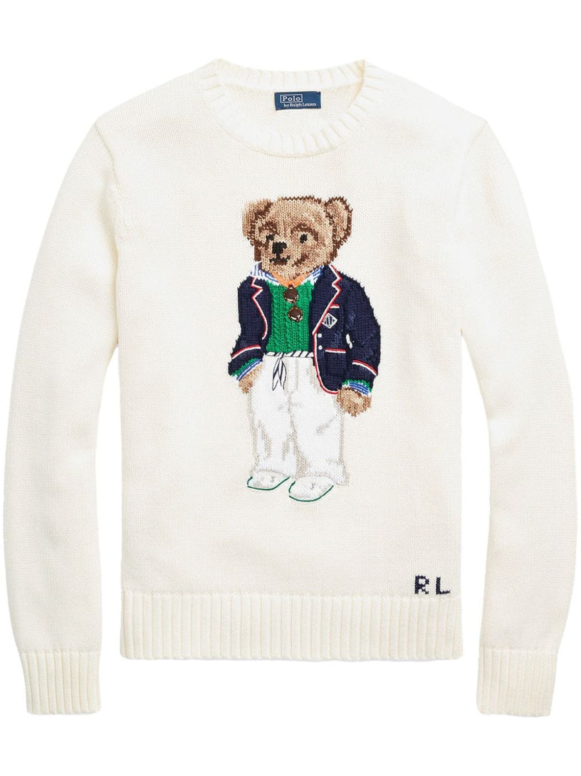 Polo Bear crew-neck cotton sweater