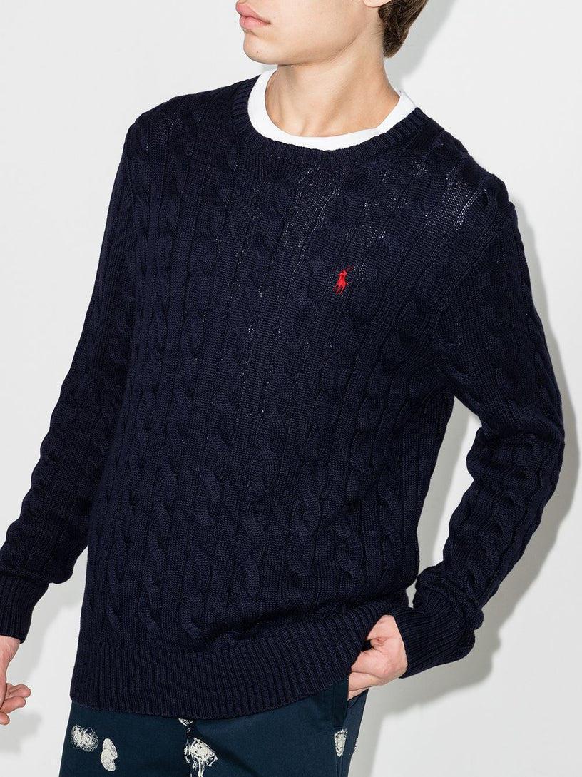 Cable-Knit Cotton Jumper