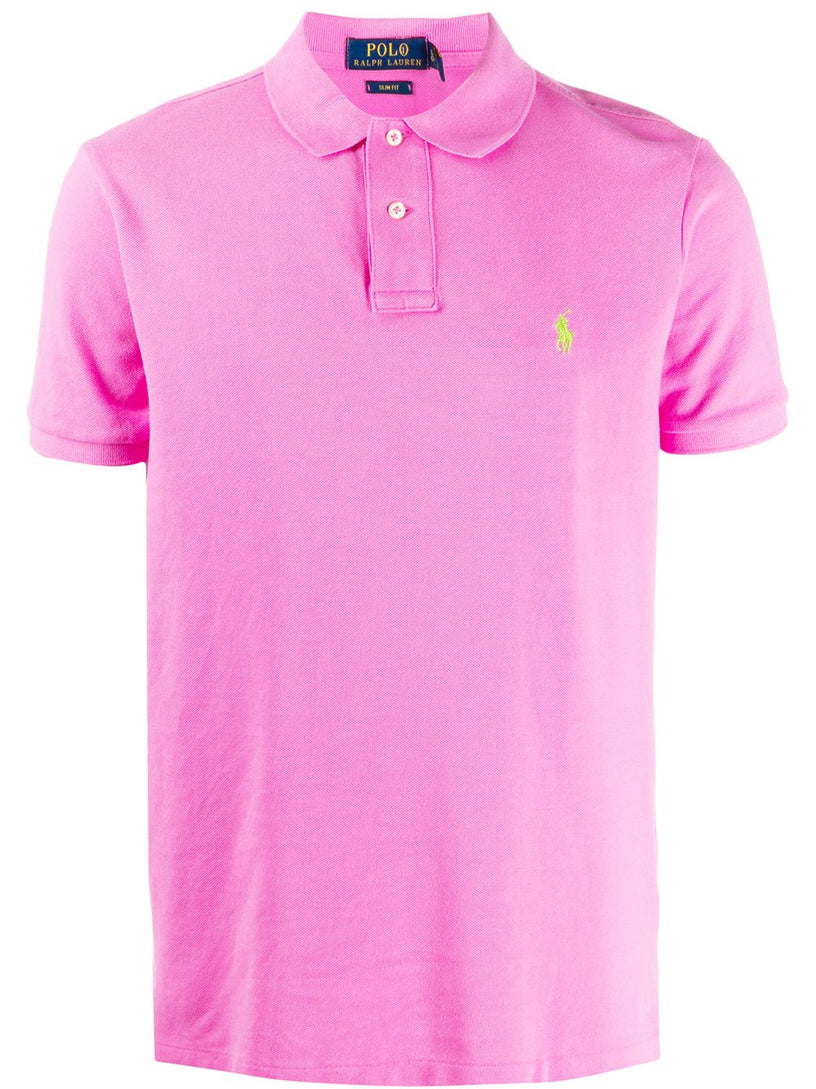 Slim Fit Mesh Polo Shirt