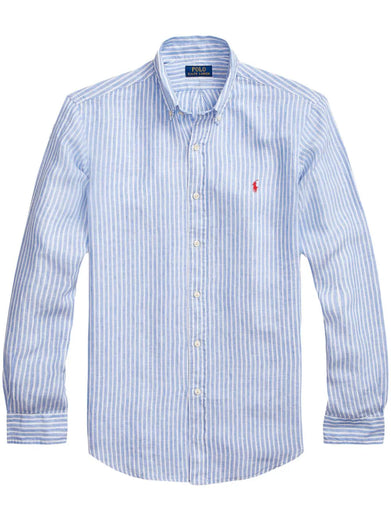 Custom Fit Striped Linen Shirt