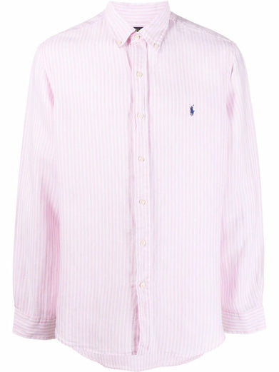 Custom Fit Striped Linen Shirt