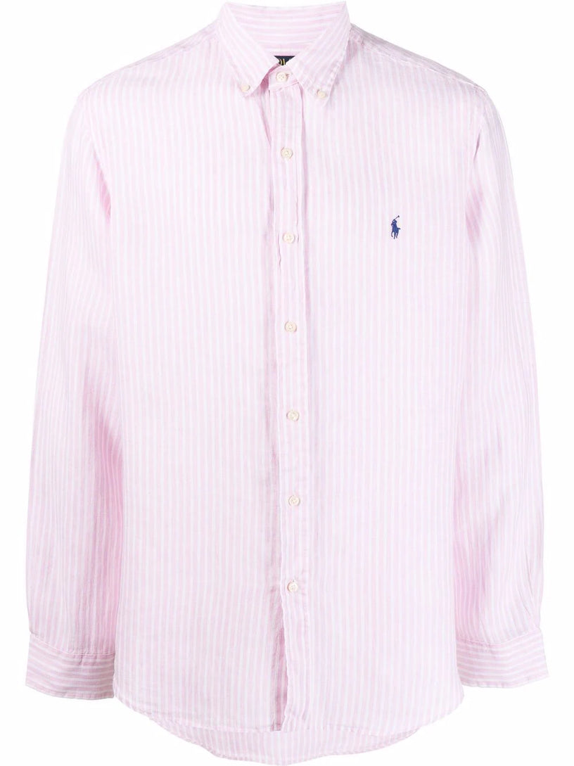 POLO RALPH LAUREN Custom fit striped linen shirt