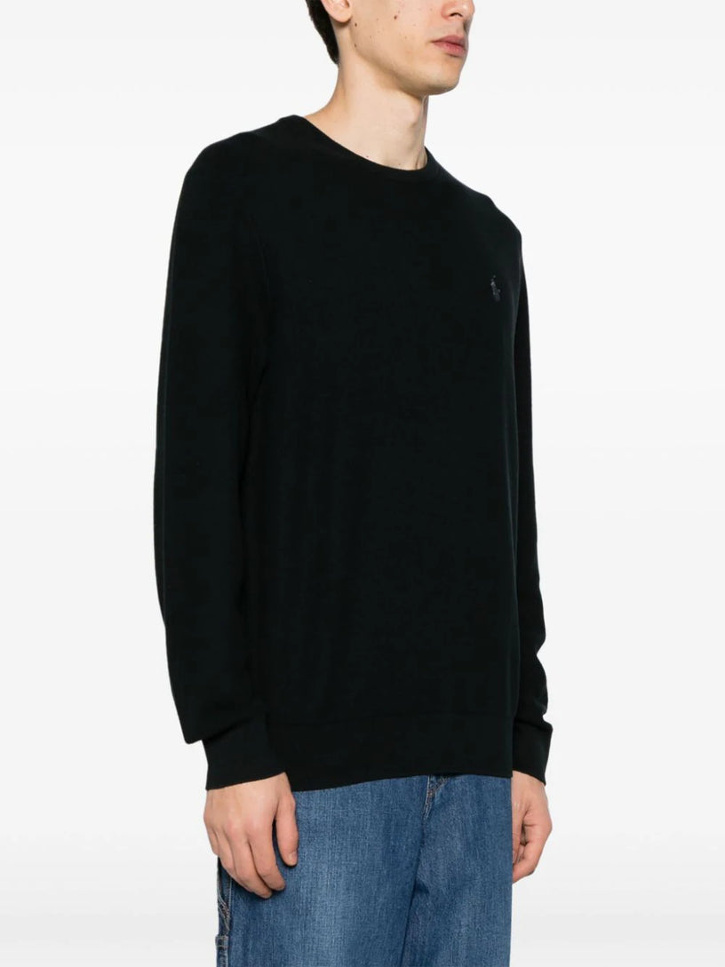 Textured Cotton Crewneck Jumper