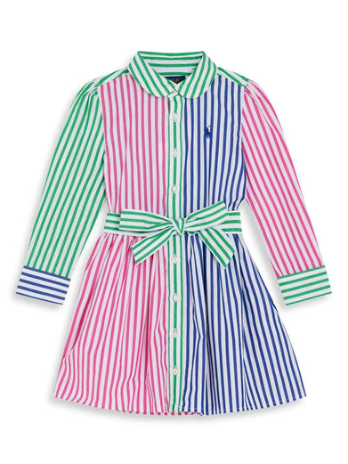 Striped Cotton Poplin Fun Shirtdress