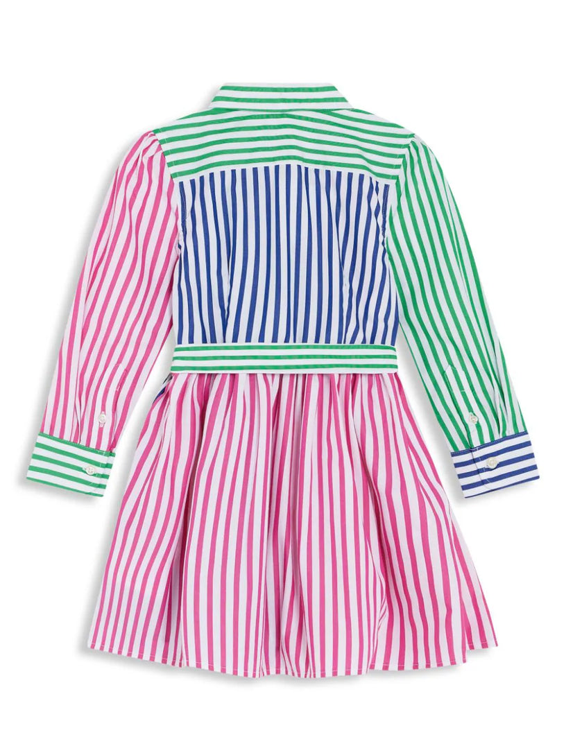 Striped Cotton Poplin Fun Shirtdress