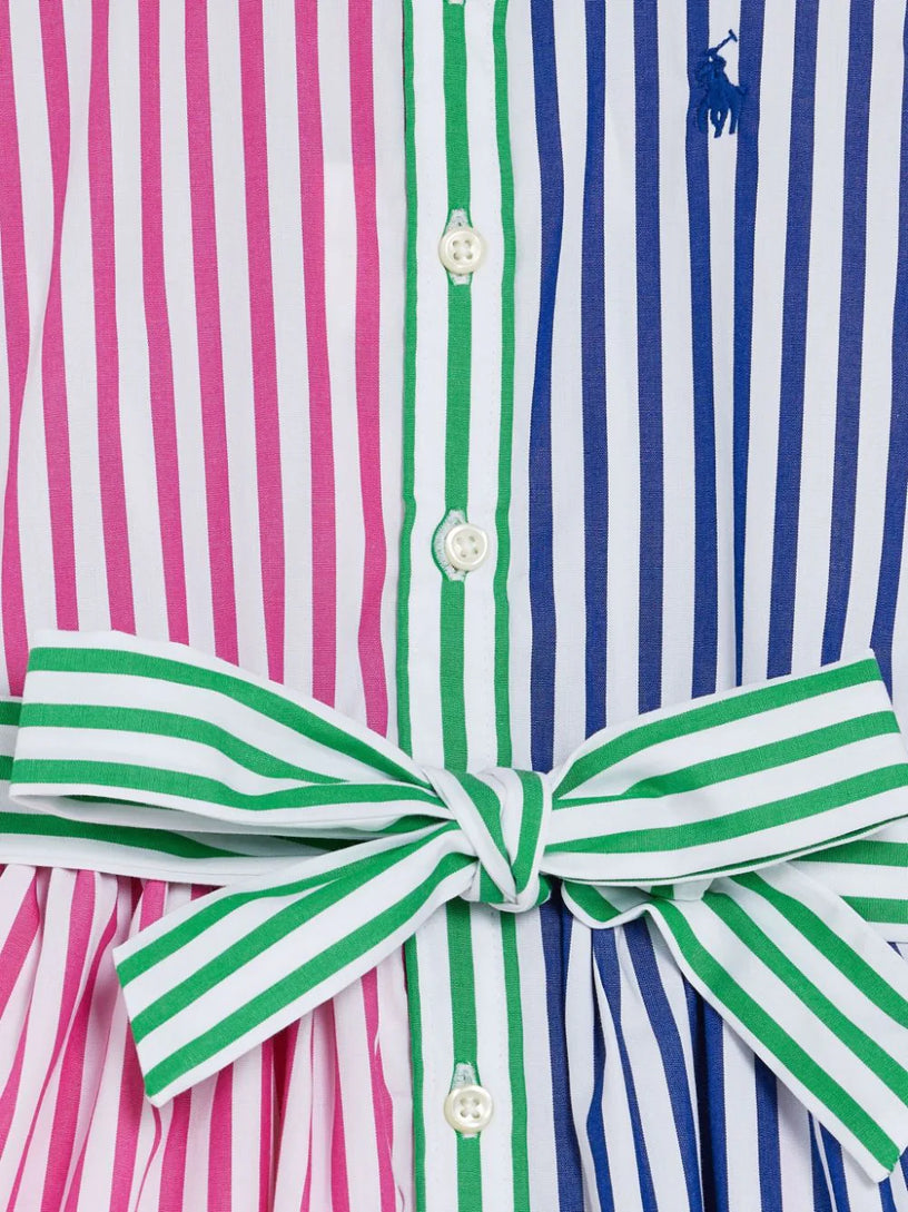 Striped Cotton Poplin Fun Shirtdress