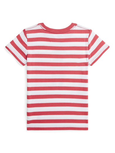 Striped Polo Bear Cotton Jersey Tee