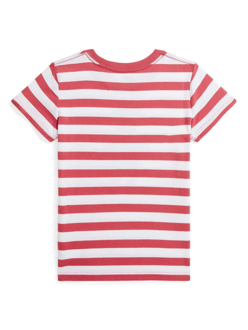 Striped Polo Bear Cotton Jersey Tee