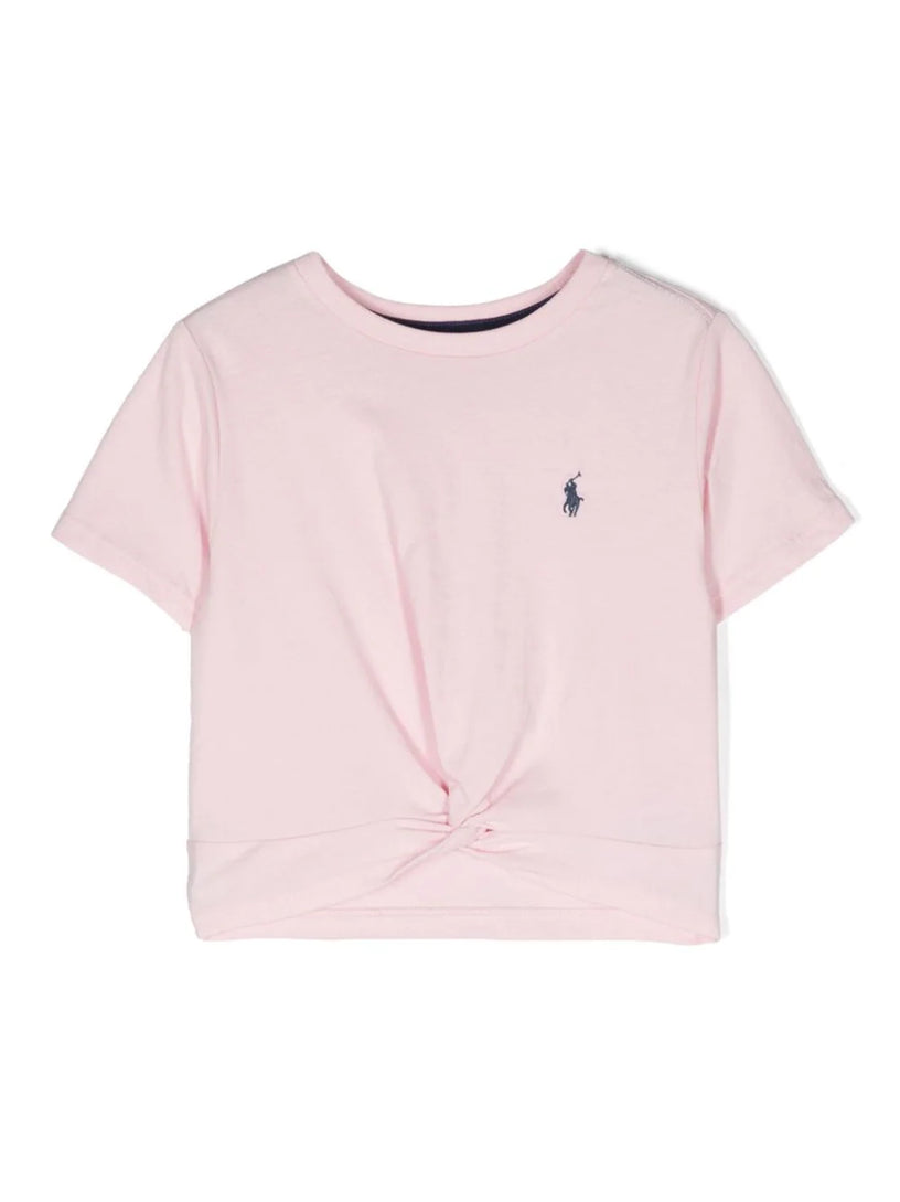 Ralph Lauren Kids Twist-front cotton jersey tee