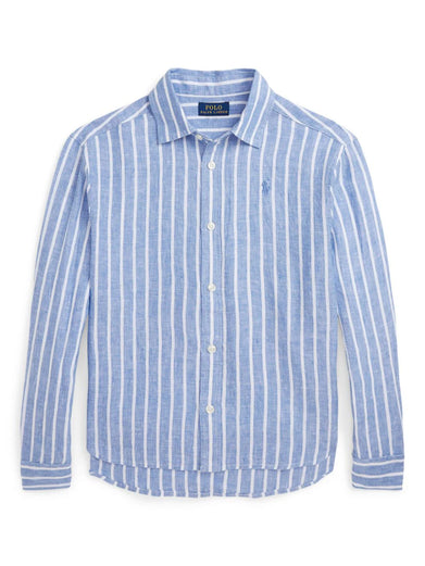 Striped Linen Boxy Shirt