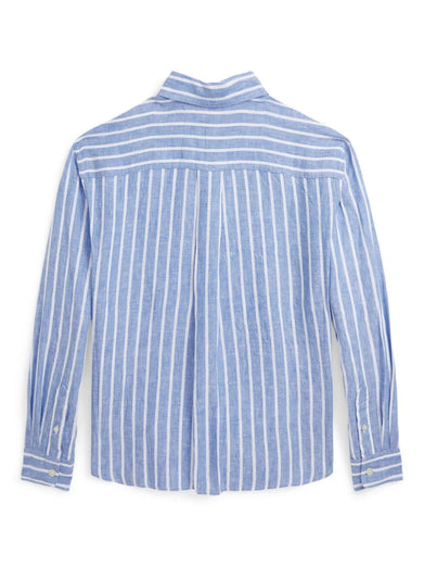 Striped Linen Boxy Shirt