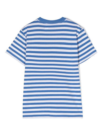 Polo Bear Striped Cotton Jersey T-Shirt