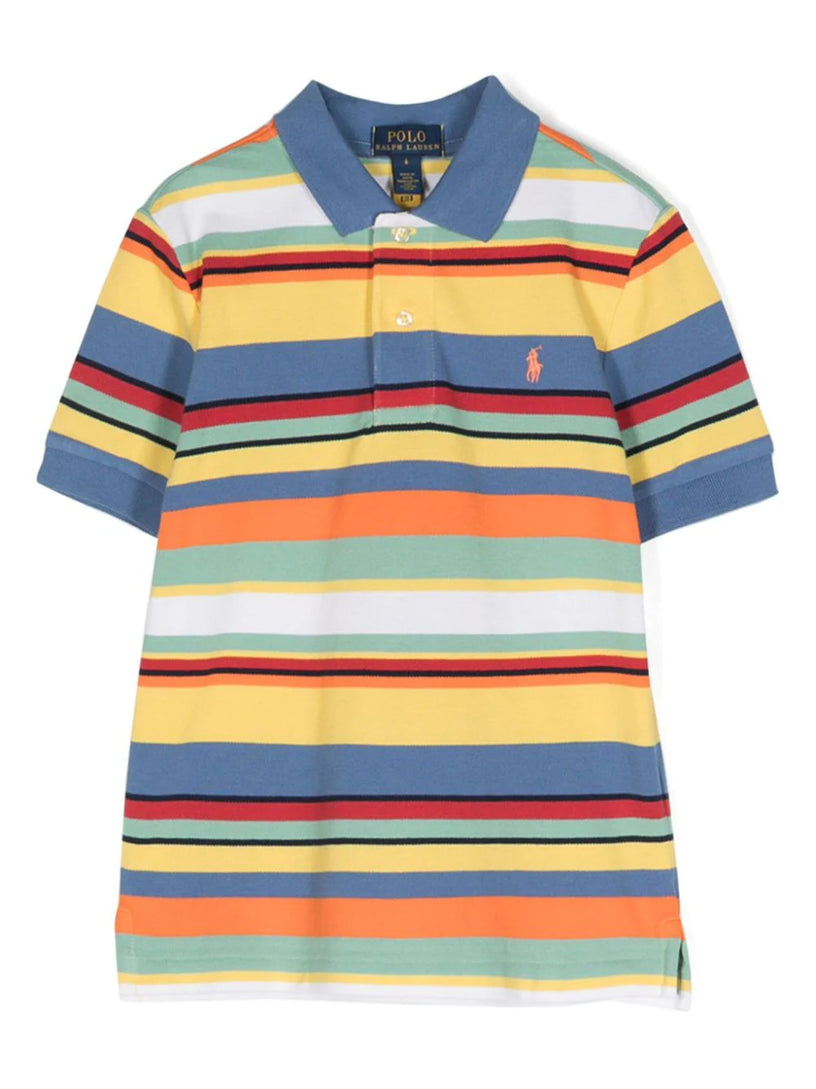 Striped polo shirt