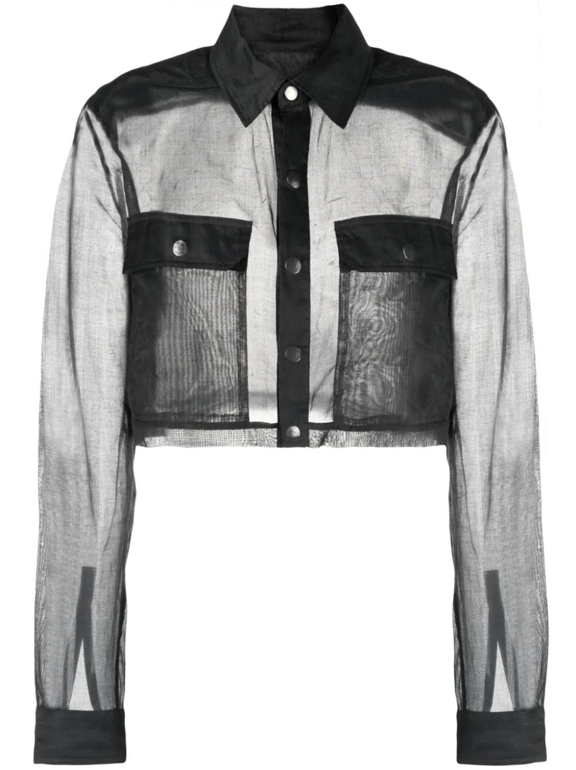 RICK OWENS Cropped outershirt