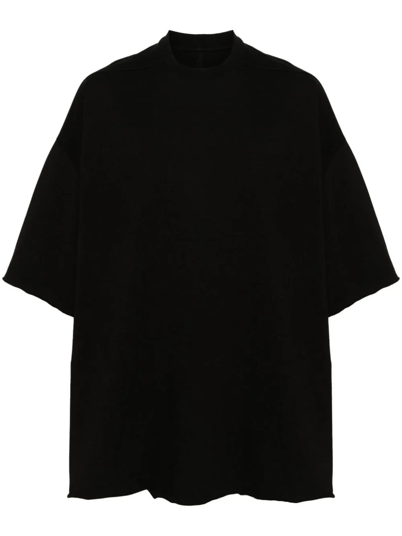 RICK OWENS Tommy t in black heavy jersey