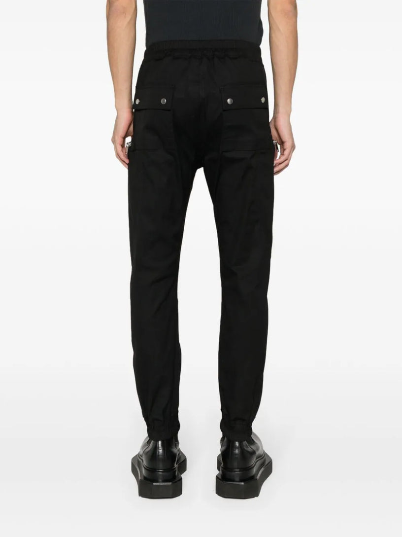 Lido Bauhaus cargo in black heavy cotton poplin