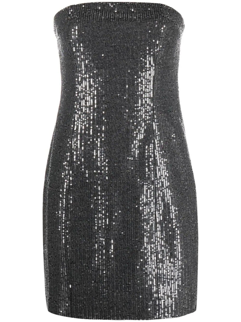 ROTATE Twill sequind mini dress