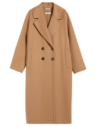 Double-breasted wool coat