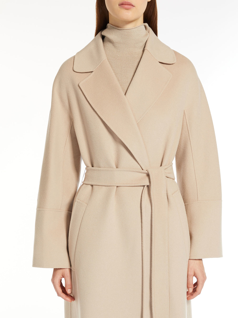 Wool wrap coat S Max Mara Beige Grifo210