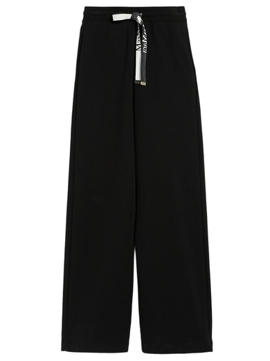 Fleece trousers with drawstring