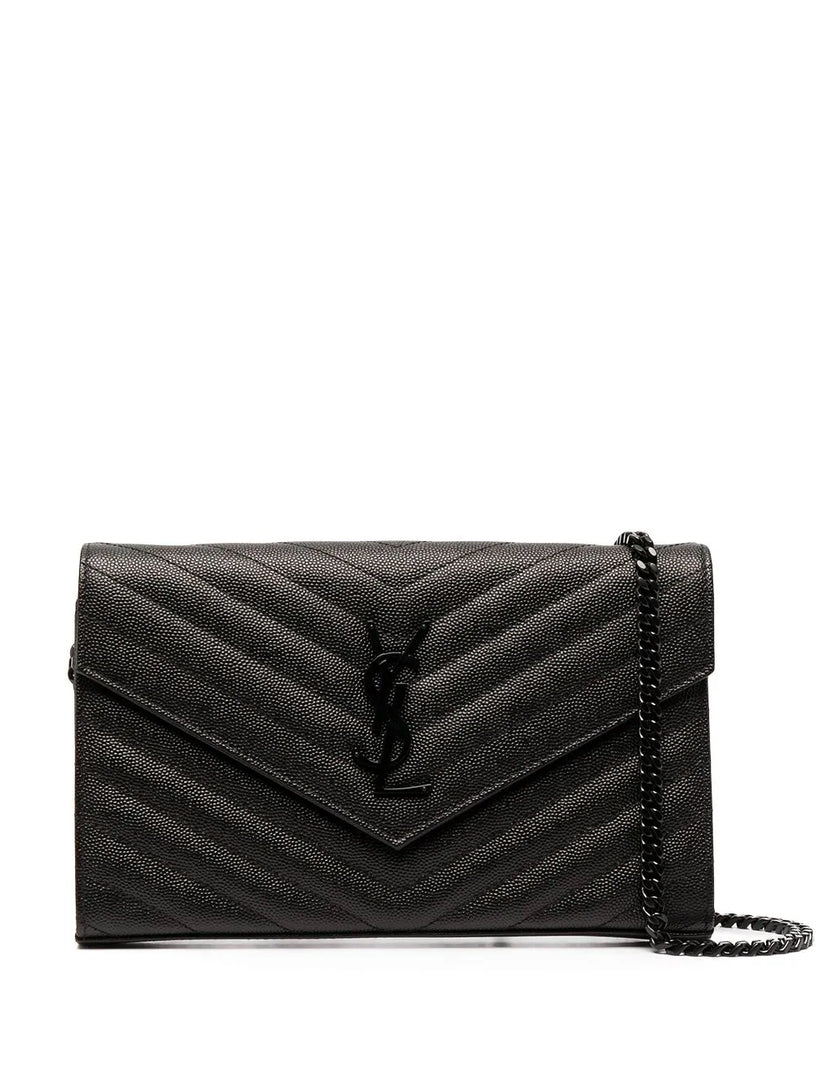 Saint Laurent Classic cassandre chain wallet